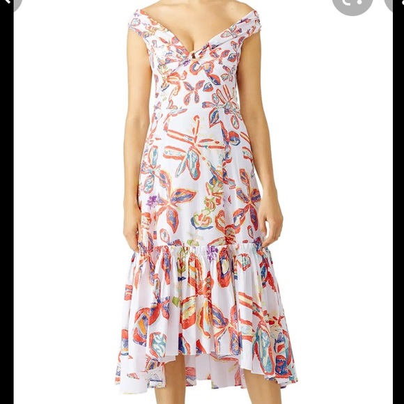 Peter Pilotto White Floral Sweetheart Dress $1,595 - Picture 7 of 9